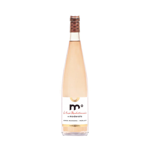 Vino rosado Merlot & Gros Manseng sin alcohol 0,5% - La cuvée revolucionaria de Moderato