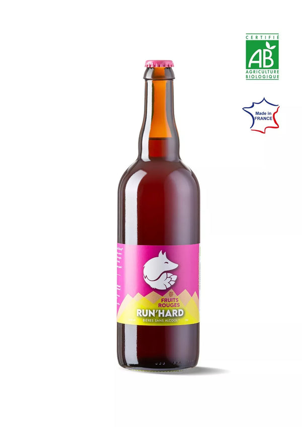 Cerveza FRUTOS ROJOS sin alcohol 75cl - RUN'HARD