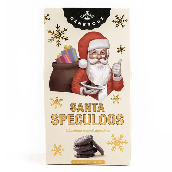 Santa Speculoos cubiertos de chocolate amargo