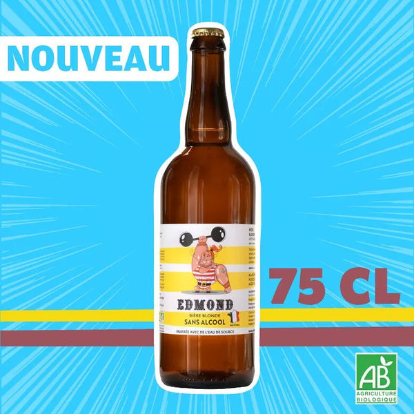 Edmond la blond & cerveza ecológica 0,5% sin alcohol - 75 cl