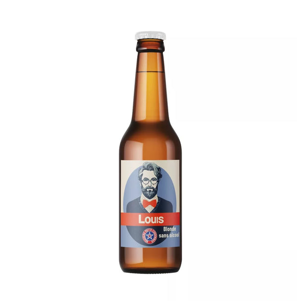 Cerveza rubia Louis 0° Motte Cordonnier 0,5% - 33 cl