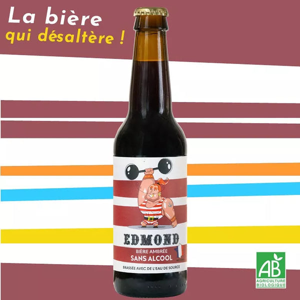 Edmond ámbar oscuro y cerveza orgánica 0,5% sin alcohol