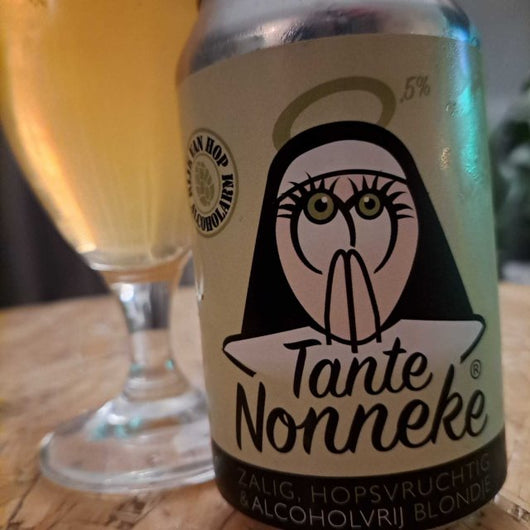 Bière Tante Nonneke IPA sans alcool 0,5% Sanzalc, cave sans alcool pour adultes décomplexés