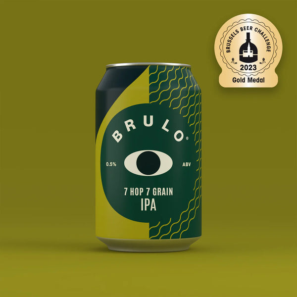 Brulo 7 Hop 7 Grain Cerveza IPA sin alcohol 0,5%