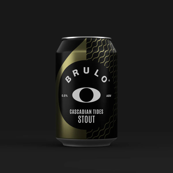 Brulo Cascadian Tides Cerveza Stout sin alcohol 0,5%