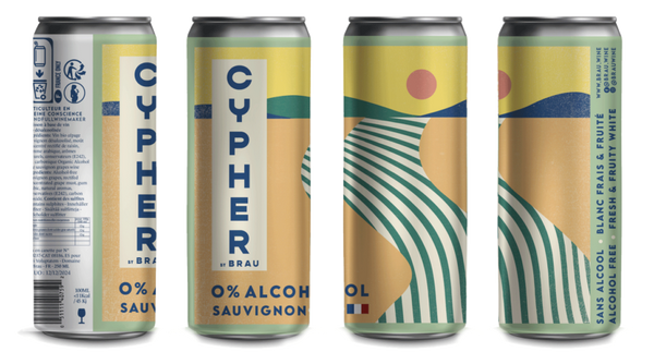 CYPHER Sauvignon vino blanco sin alcohol 0,0% - Lata