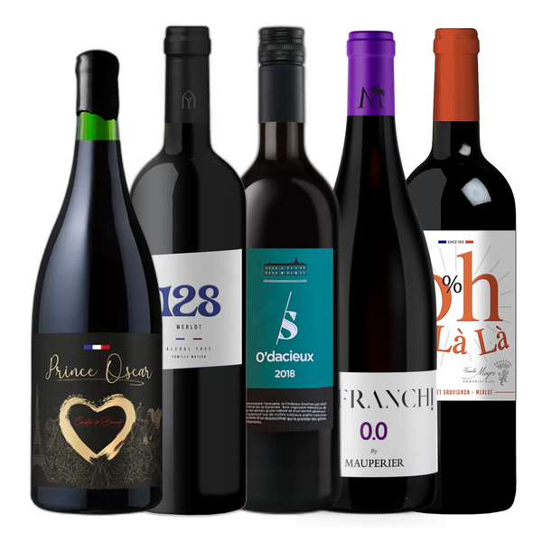 Colección de 5 vinos tintos de Burdeos