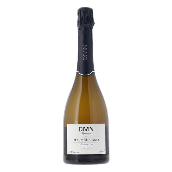 Vino espumoso Chenin blanc Divin Vigneron Blanc de Blancs sin alcohol 0,5%