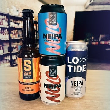 Colección de 4 cervezas NEIPA sin alcohol