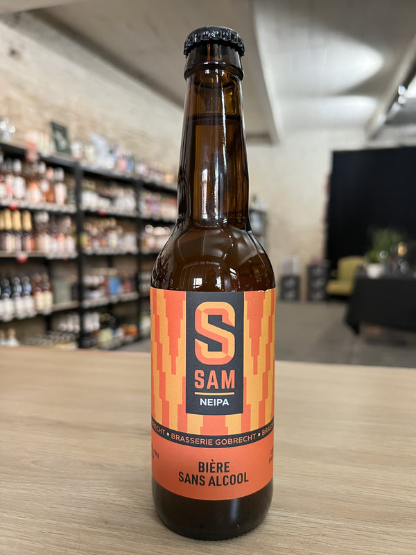 Cerveza SAM NEIPA sin alcohol 0,5% - botella 33 cl