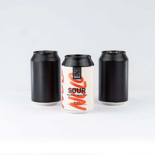 PRIZM NOLO Cerveza ácida de piña y arándanos sin alcohol 0%