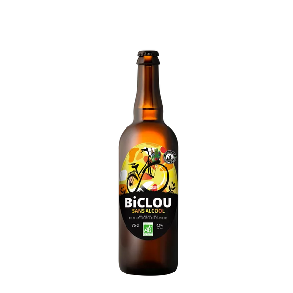 Biclou Moulins d'Ascq cerveza rubia sin alcohol 0,5% - 75cl