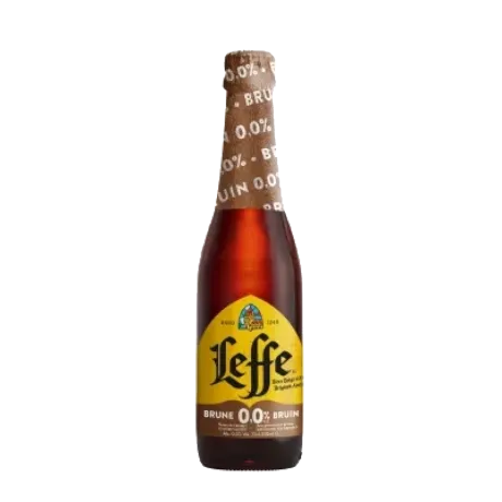 Cerveza oscura Leffe sin alcohol 0,0%