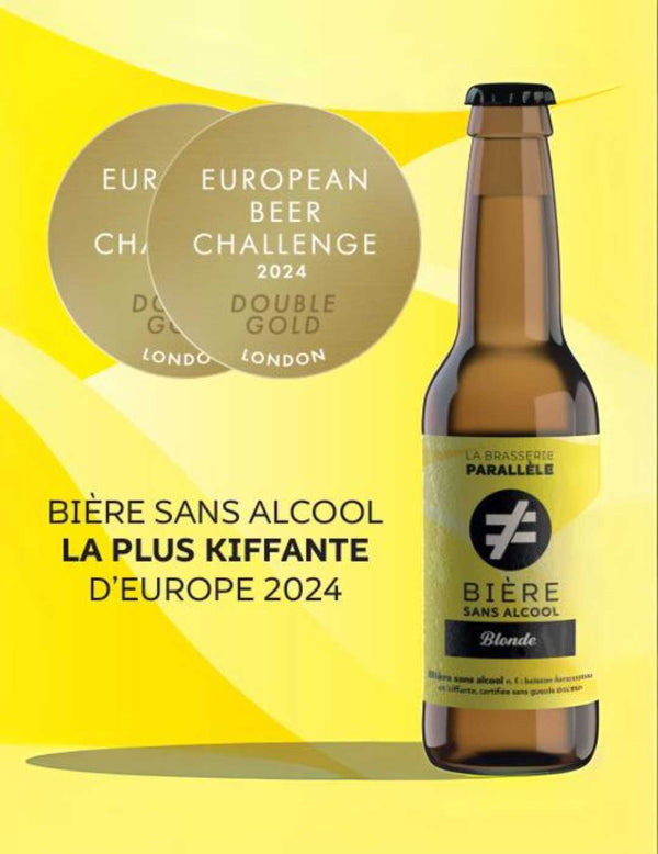 Cerveza rubia La Brasserie Parallèle 0,3% Ecológica