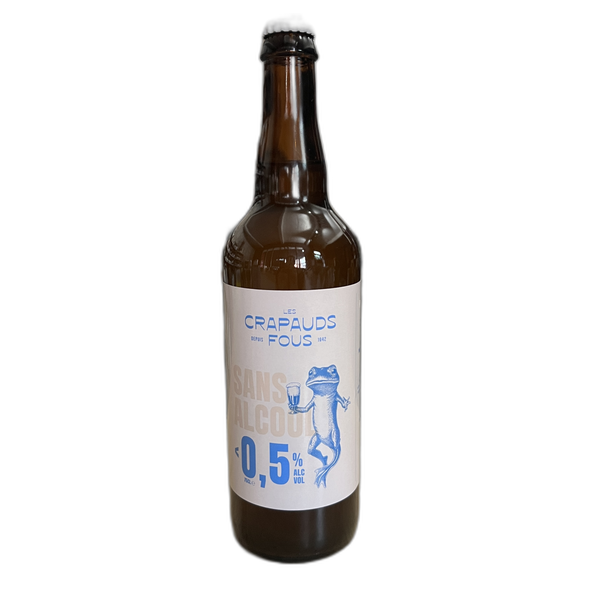 Les Crapauds Fous cerveza blanca 0,5% - 75 cl